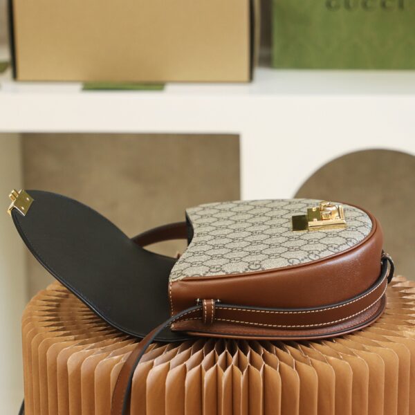GG Supreme Monogram Calfskin Small Padlock Messenger Shoulder Bag #644524