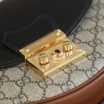 GG Supreme Monogram Calfskin Small Padlock Messenger Shoulder Bag #644524