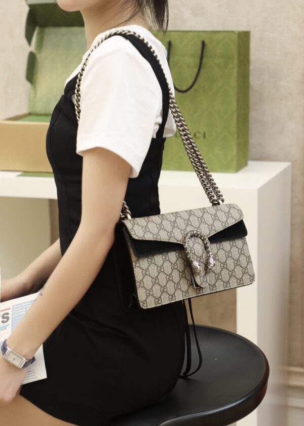 Dionysus GG Small Rectangular Bag-Black #499623