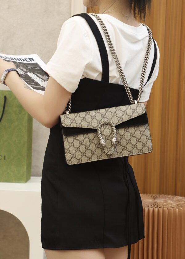 Dionysus GG Small Rectangular Bag-Black #499623