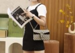 Dionysus GG Small Rectangular Bag-Black #499623