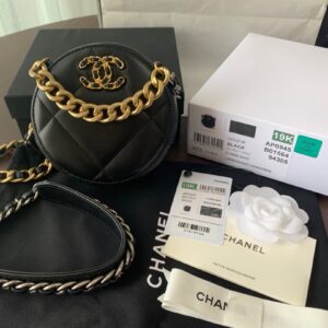 Round Clutch 19 Chain Shoulder Bag #AP0945
