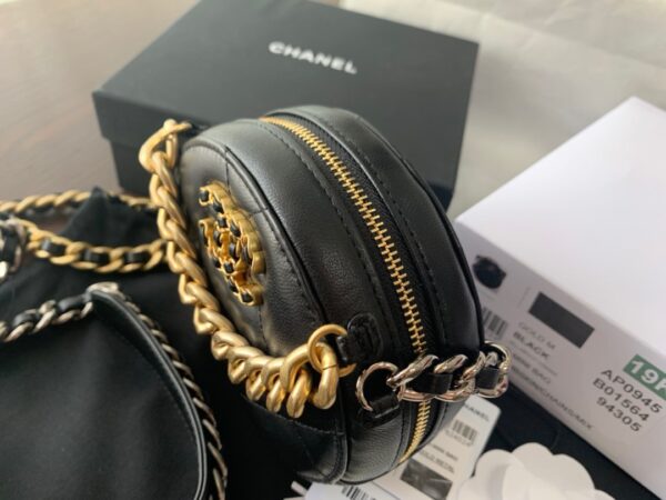 Round Clutch 19 Chain Shoulder Bag #AP0945