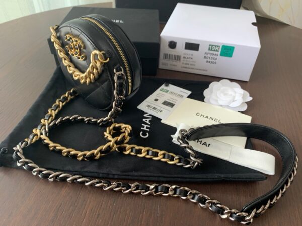 Round Clutch 19 Chain Shoulder Bag #AP0945