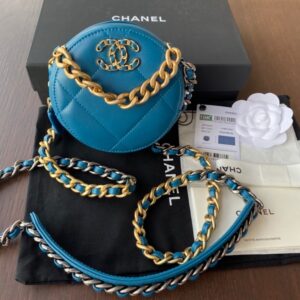 Round Clutch 19 Chain Shoulder Bag #AP0945