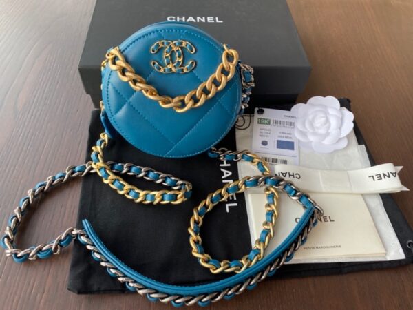 Round Clutch 19 Chain Shoulder Bag #AP0945