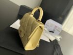 Mini Bag with Chain Lambskin Gold Black #AP2682