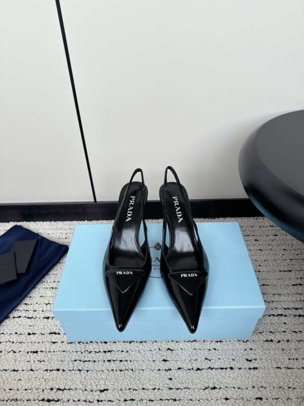 Patent Leather Slingback Pumps