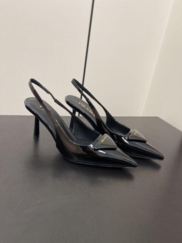 Patent Leather Slingback Pumps