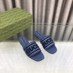 Women's Slide Sandal With Gucci Scripit