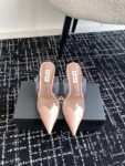 LE CŒUR MULES IN PATENT CALFSKIN