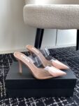 LE CŒUR MULES IN PATENT CALFSKIN