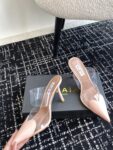 LE CŒUR MULES IN PATENT CALFSKIN