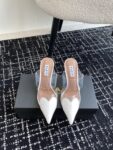 LE CŒUR MULES IN PATENT CALFSKIN