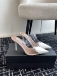 LE CŒUR MULES IN PATENT CALFSKIN
