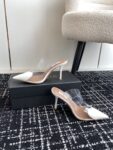 LE CŒUR MULES IN PATENT CALFSKIN