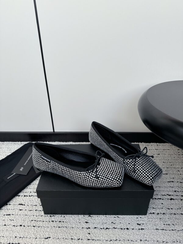 Billie Flat in Crystal Satin