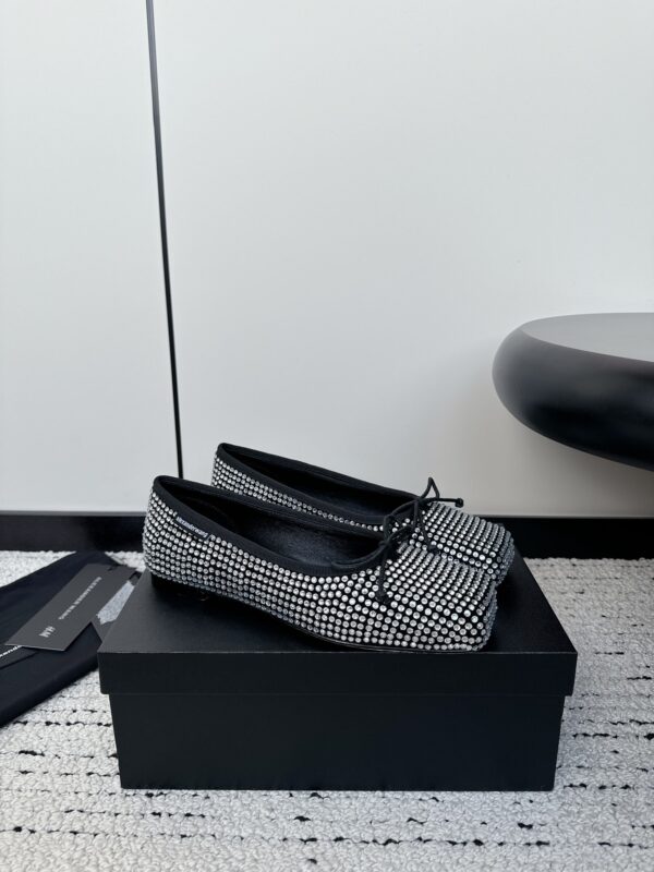 Billie Flat in Crystal Satin