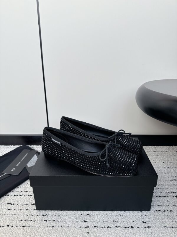 Billie Flat in Crystal Satin