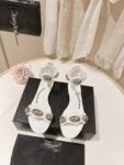 Dome Goatskin Leather Flat Sandal
