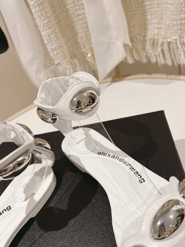 Dome Goatskin Leather Flat Sandal