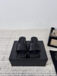 Trompe-l'oeil Denim Goatskin Float Slide