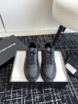 Puff Pebble Leather Sneaker with Logo