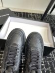 Puff Pebble Leather Sneaker with Logo