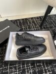 Puff Pebble Leather Sneaker with Logo