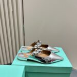 Flat Mules With Pearl