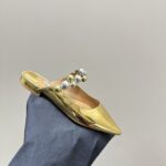 Flat Mules With Pearl
