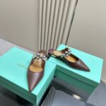 Flat Mules With Pearl