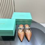 Flat Mules With Pearl