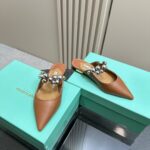 Flat Mules With Pearl