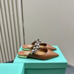 Flat Mules With Pearl