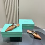 Flat Mules With Pearl