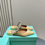 Flat Mules With Pearl