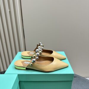 Flat Mules With Pearl