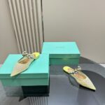 Flat Mules With Pearl