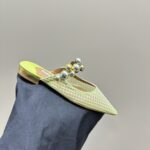 Flat Mules With Pearl