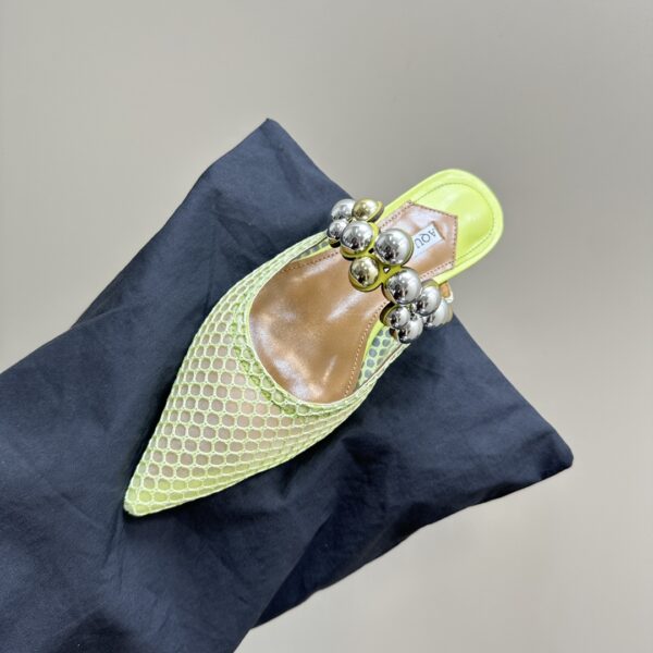 Flat Mules With Pearl