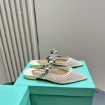Flat Mules With Pearl