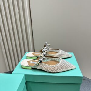 Flat Mules With Pearl