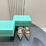 Flat Mules With Pearl