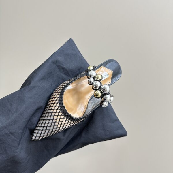 Flat Mules With Pearl