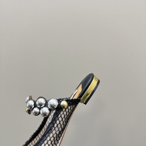 Flat Mules With Pearl