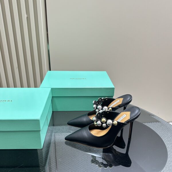 Pump Mules With Pearl