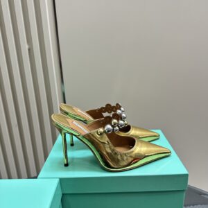 Pump Mules With Pearl