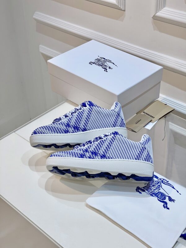Check Knit Box Sneakers