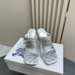 Leather Peep Sandals